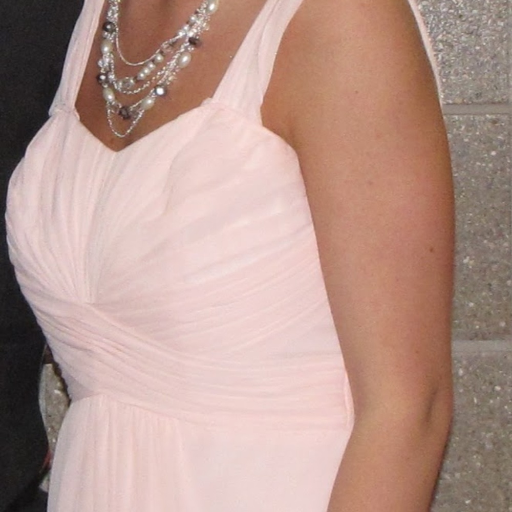 David’s Bridal Pink Formal Bridesmaid Dress